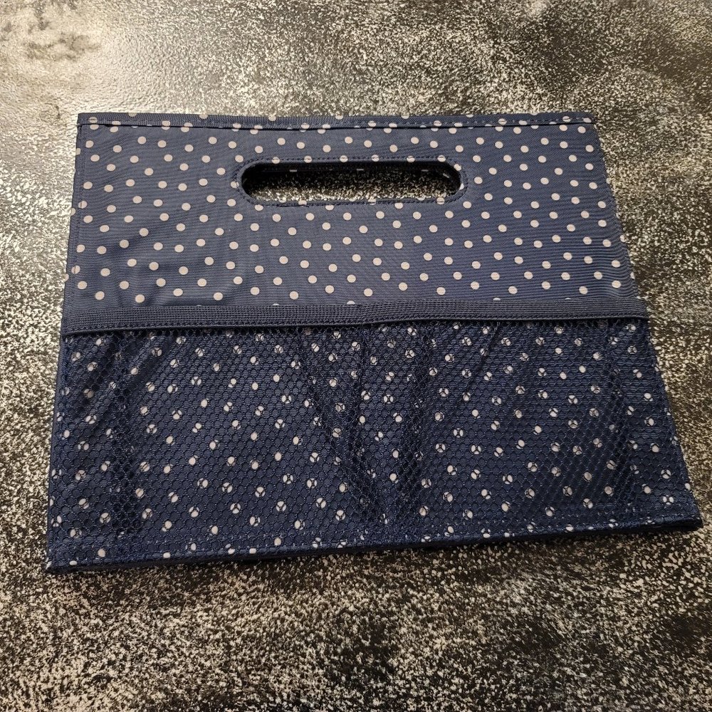 COPY - Thirty-One Fold N' File in Navy Dancing Dots